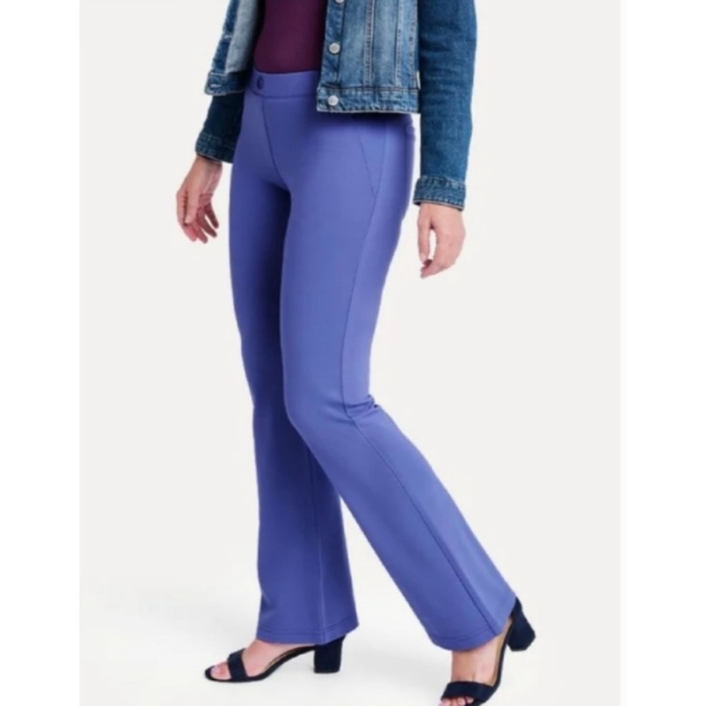 Women's Purple Stretch Flare Pants